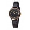 Waidzeit Holzuhr Cherry Black Petite Damenuhr mit Lederarmband