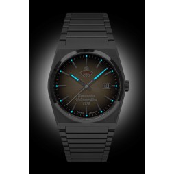 Ruhla Herrenuhr 4660M-2 Automatik mit 60h Gangreserve m. Metallarmband Weltraum