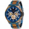 Laimer Holzuhr Chronograph Nick - Herren Armbanduhr 100% Zebranoholz