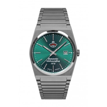 Ruhla Herrenuhr 4660M-4 Automatik mit 60h Gangreserve m. Metallarmband Weltraum