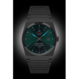 Ruhla Herrenuhr 4660M-4 Automatik mit 60h Gangreserve m. Metallarmband Weltraum