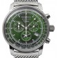 Zeppelin "100 Jahre" Herrenuhr Quarz Chronograph 8680M-4 grün mit Metallarmband Leuchtzifferblatt