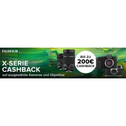 FUJIFILM Objektiv CASHBACK - JETZT BIS ZU 200 EURO CashBack erhalten! Aktionzeitraum bis 31.05.2026