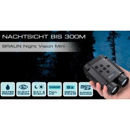 BRAUN Night Vision Mini digitales Nachtsichtgerät - 8x Digitalzoom - bis 300 m