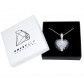 Crystalp tender heart necklace blue