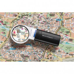 Eschenbach Mobilux Led Leuchtlupe rund , Vergrößerung 6 fach , Lupe 15116