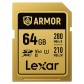 Lexar Armor Pro Gold 64 GB SDXC V60 (280/210 MB/s) Speicherkarte