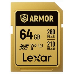 Lexar Armor Pro Gold 64 GB SDXC V60 (280/210 MB/s) Speicherkarte