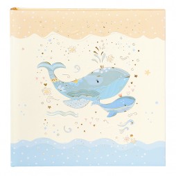 Goldbuch 15395 Babyalbum Blue Whale , Babybuch 60 Seiten m. 4 Illustr. Seiten
