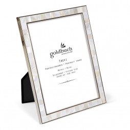 Goldbuch Bilderrahmen Trevi 15x20 cm Metall Rahmen mit Perlmutt für HF + QF