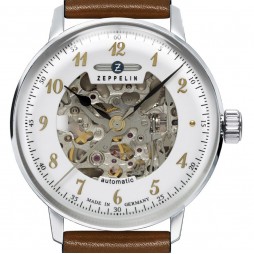 Zeppelin LZ 129 Beige Damenuhr Automatik 80681 - Skelett Uhr Damen Automatic