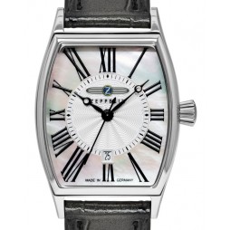 Zeppelin Damenuhr metropolis 83491 mit Datum und Lederarmband
