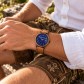 Waidzeit Holzuhr Manuel Herrenuhr mit Lapislazuliziffernblatt Unisex