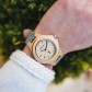 Waidzeit Zirbenuhr Damen mit grauem Lodenarmband