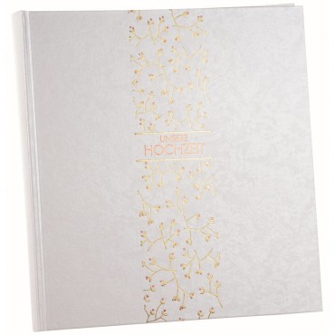Goldbuch Hochzeitsalbum Growing Hearts 08156 60 weiße Seiten + Textvorpann