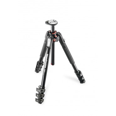 Manfrotto Stativ 190XPRO4 ohne Kopf, Mittelsäule ohne Demontage 90° schwenkbar