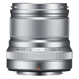 FUJIFILM Fujinon Objektiv XF 50 mm F2 R WR silber