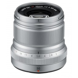 FUJIFILM Fujinon Objektiv XF 50 mm F2 R WR silber