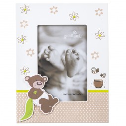 Goldbuch Babyrahmen Serie Honigbär 920472 für ein Bild 10x15 cm zum Hängen