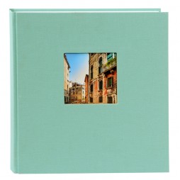 Goldbuch Fotoalbum Bella Vista Leinen 24887 aqua , 60 weiße Seiten, 25x25cm