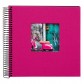 Goldbuch Spiralalbum Bella Vista pink mit Ausstanzung 20x20 cm schwarze Seiten 12774