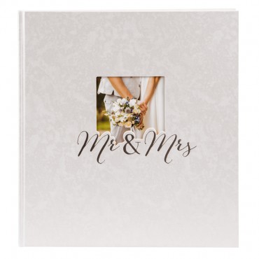 Hochzeitsalbum Mr. & Mrs. 30x31 cm, 60 weiße Seiten 08388