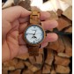LAiMER Holzuhr Gerlinde - Damen Armbanduhr aus Teakholz , Südtirol