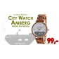 Amberg Uhr City Watch - Holzarmbanduhr aus Zebran holz