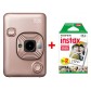 Fujifilm Instax LiPlay blush gold Sofortbildkamera inkl. einen Doppelpack Filme 2x 10 Bilder