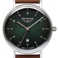 BAUHAUS UHR Quarz 2140-4 green - Wasserdicht 5 atm , 41 mm , Date