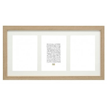 Deknudt Galerierahmen für 3 Bilder in braun 10x15 cm