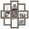 Deknudt Galerierahmen, taube für 8 Bilder 10x10 & 10x15 cm mit Uhr