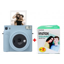 Fujifilm Instax SQUARE SQ20 beige inkl. einen Doppelpack Filme 2x 10 Bilder