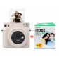 Fujifilm Instax SQUARE SQ1 chalk white Sofortbildkamera + 2x Fujifilm Instax Film SQUARE für 2x 10 Bilder