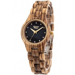 GreenTime Holzuhr Luisa - Damen Armbanduhr aus Sandelholz